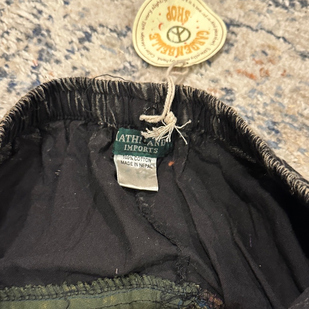 NWT Boho Patchwork Multicolor Drop Crotch Joggers… - image 4